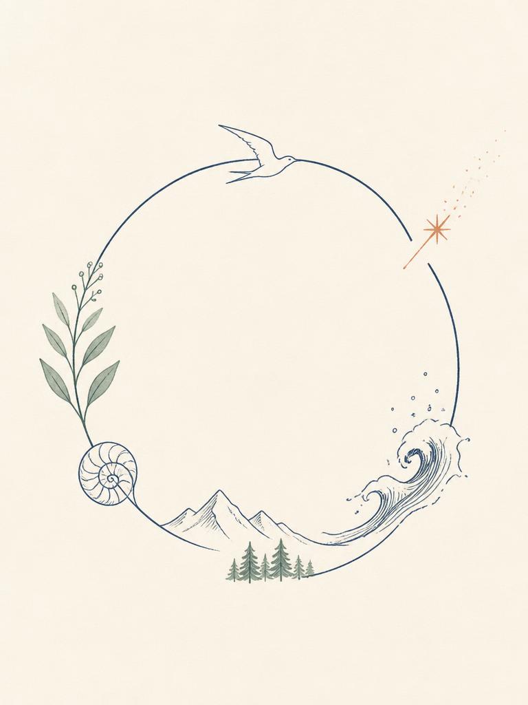 Ilustração de um círculo contínuo com uma pequena fenda de luz